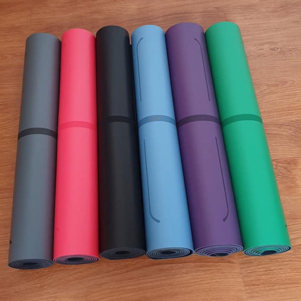 Thảm tập Yoga cao su PU đa sắc định tuyến cầu vồng chính hãng chống trơn trượt 100% YO26
