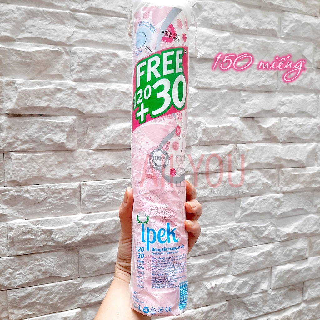 Ipek Klasik Cotton Pads  - Bông Tẩy Trang 100% Cotton.