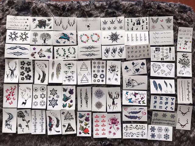 Miếng dán tato mini (ảnh thật) bán từ 5 tấm