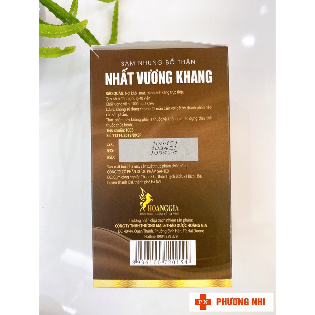 [CHÍNH HÃNG] NHẤT VƯƠNG KHANG - SÂM NHUNG BỔ THẬN TĂNG CƯỜNG SINH LỰC NAM GIỚI