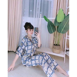 Bộ pijama lụa mango satin