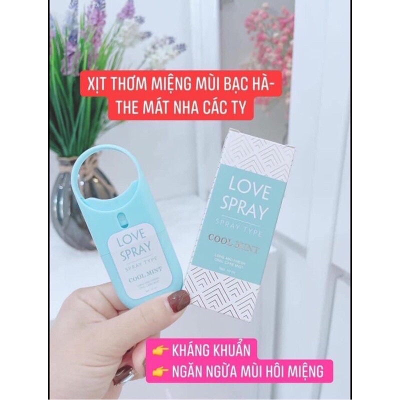 [Auth] Xịt thơm miệng Kissng Spray-Love Ppray