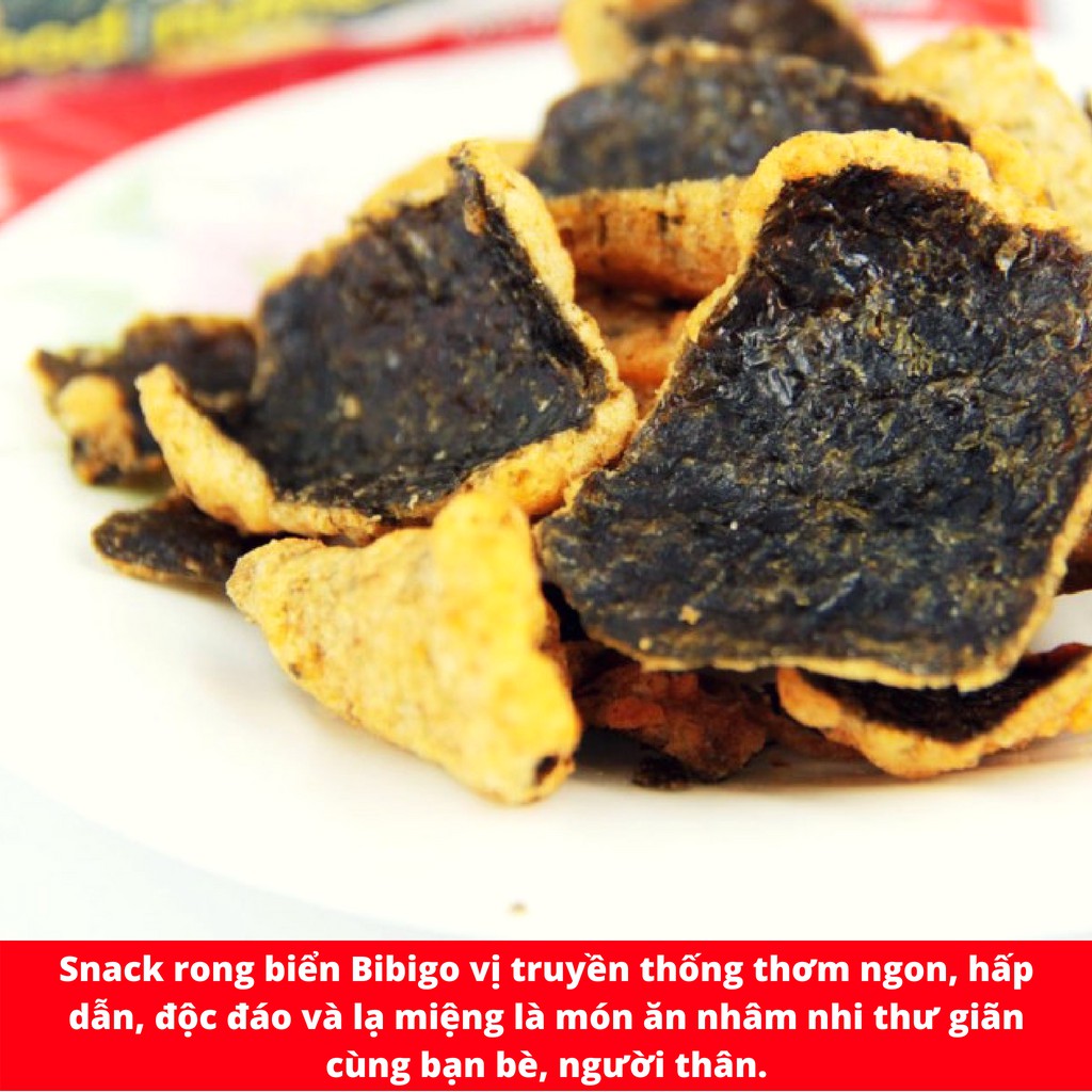 SNACK RONG BIỂN VỊ KIM CHI BIBIGO GÓI 25G