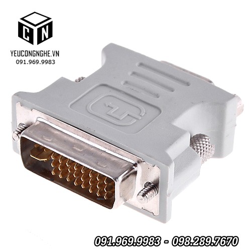 Đầu chuyển VGA ra DVI 24pin adapter kết nối tín hiệu hình ảnh