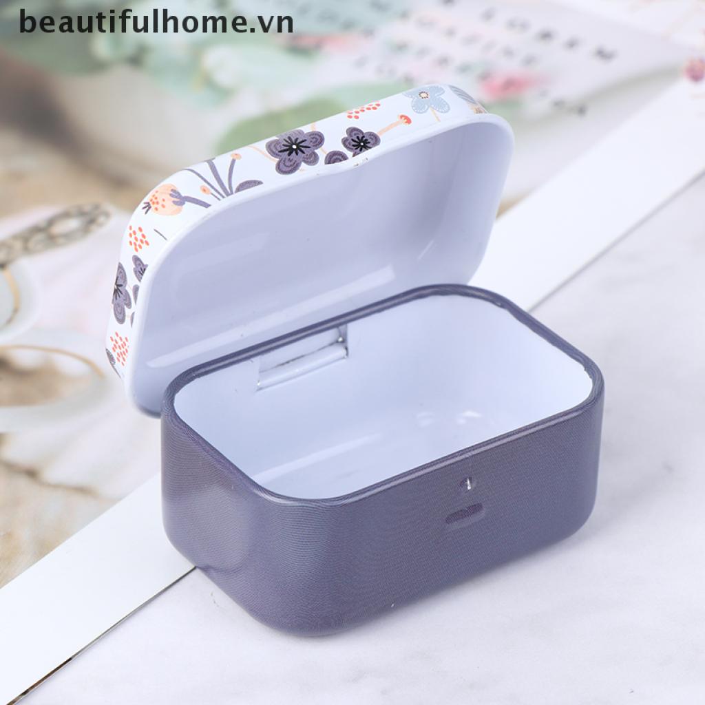 Hộp Thiếc Mini Họa Tiết Hoa Đáng Yêu