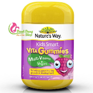 Kẹo mềm Nature's Way Kids Smart VITA Gummies Multi-Vitamin +Vegies (Gummi rau củ)