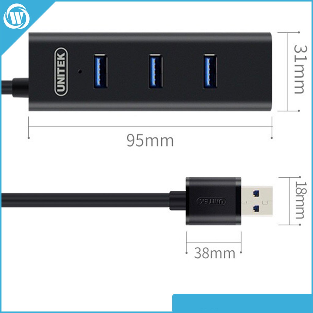 Hub Chia Cổng USB 3.0 Unitek – 4 Port Chính Hãng Cao Cấp