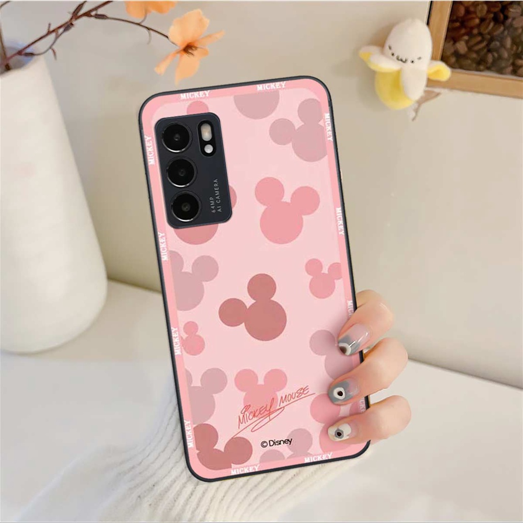 Ốp lưng điện thoại Oppo Reno6 / Reno6 Z 5G / Reno 6 hình mic key min nie mouse thời trang, vỏ ốp rẻ đẹp