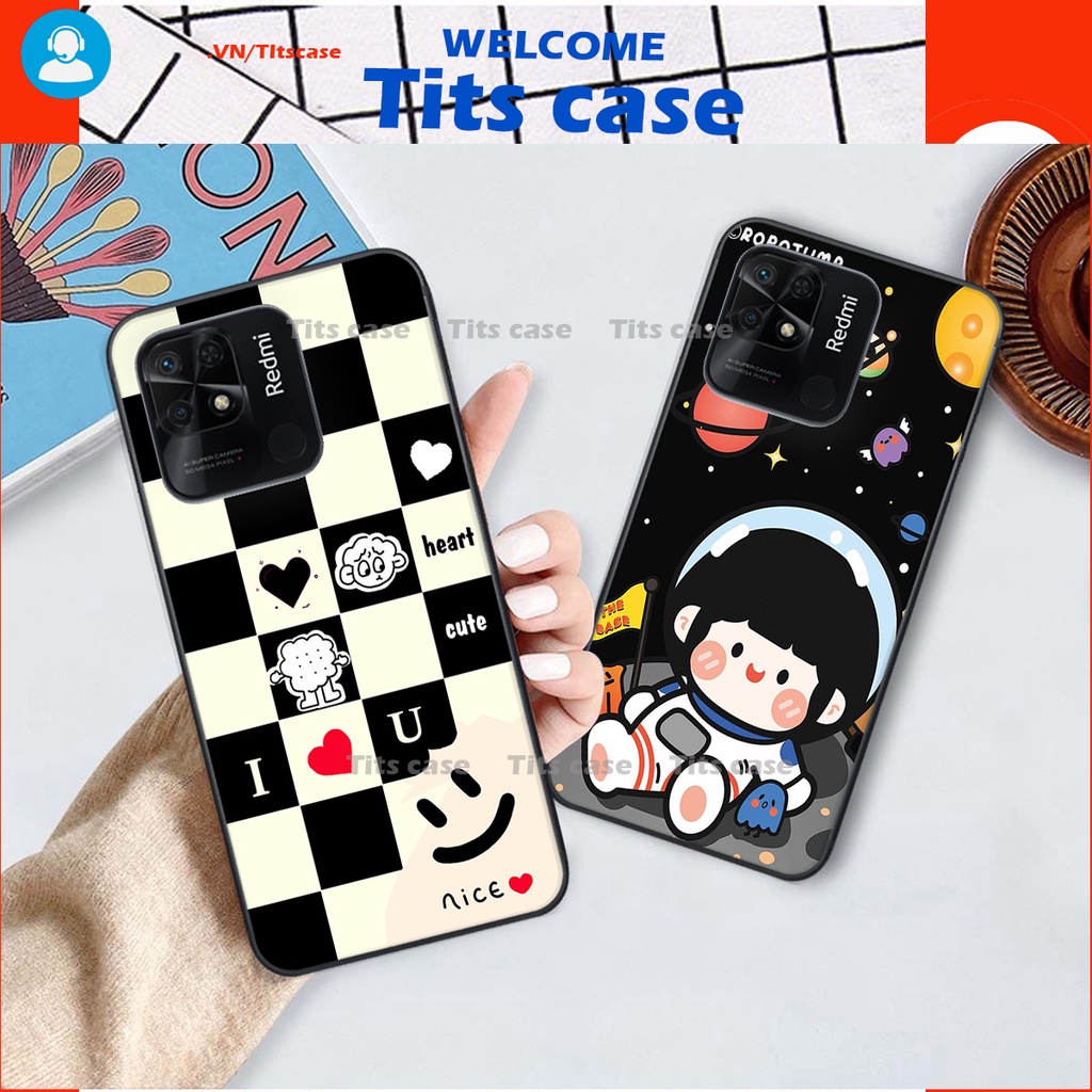 Ốp lưng Xiaomi REDMI 10C in hình bò sữa, gấu be@r, cute cực  ĐỈNH -  cực CHẤT-  cực COOL