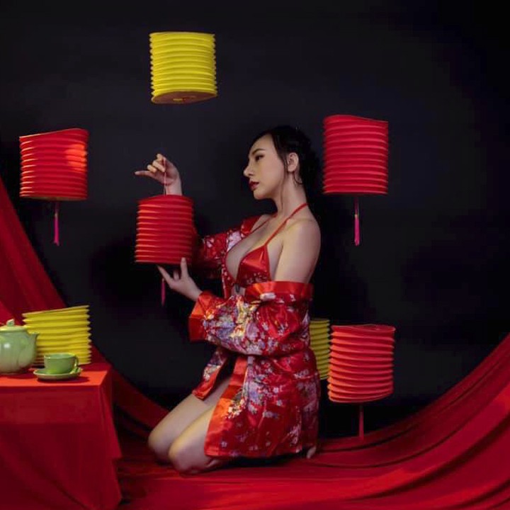 Áo choàng kimono hoa anh đào sexy đồ ngủ cosplay phong cách Nhật Bản quyến rũ | BigBuy360 - bigbuy360.vn