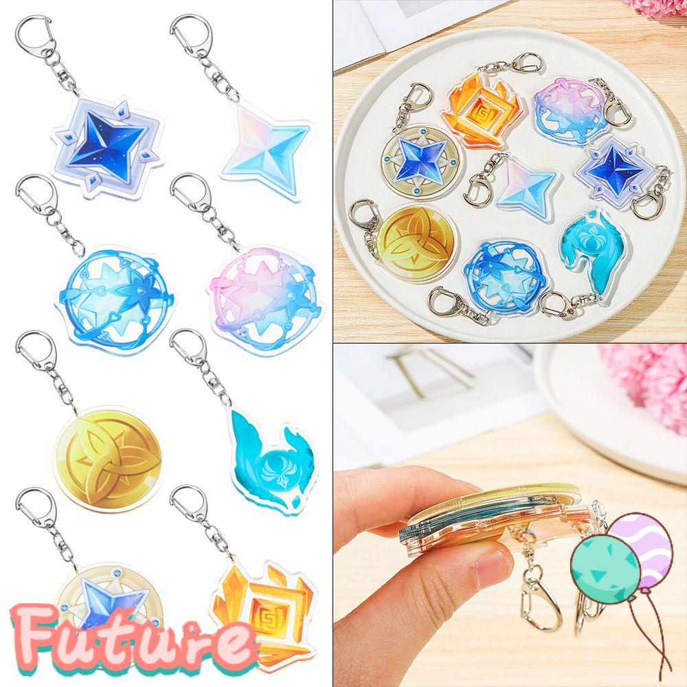 Móc Khóa Hình Quạt Phong Cách Anime Vui Nhộn Thời Trang Giá Đỡ