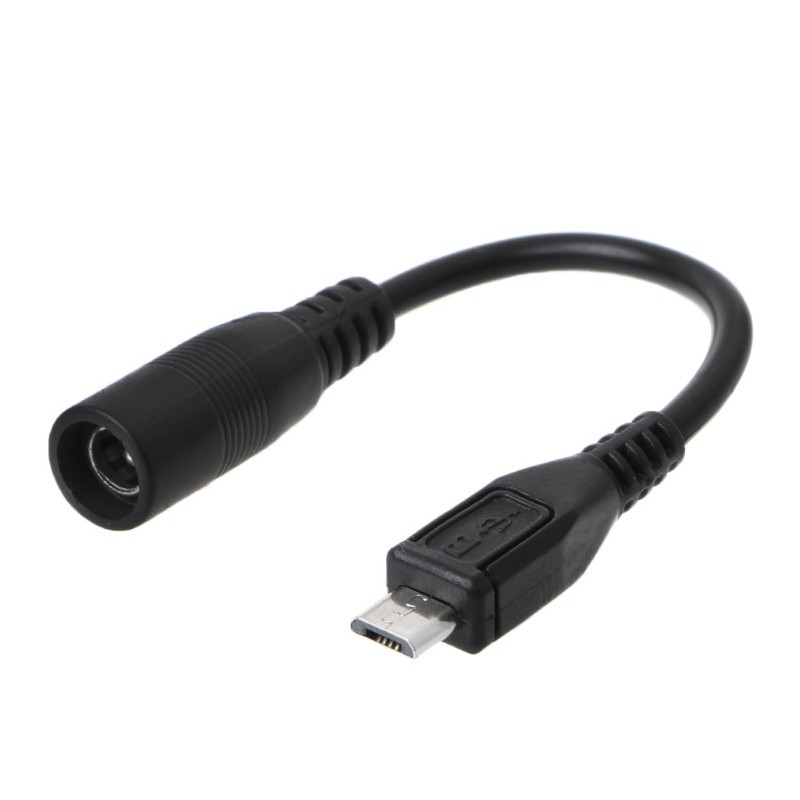 Cáp chuyển đổi cổng cắm DC sang đầu cắm Micro USB chống thấm nước cỡ 5.5*2.1mm