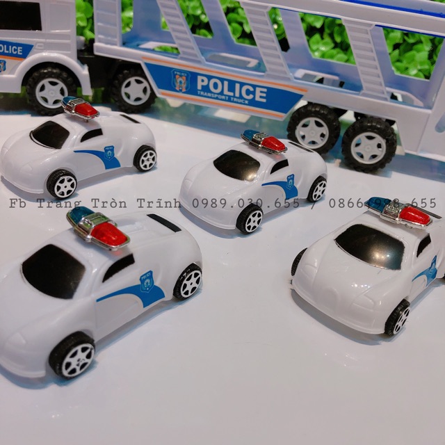 Xe tải police 5 chiếc size nhỡ cho bé ( ảnh&clip shop qay )