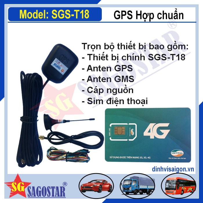 Hộp đen ô tô hợp chuẩn SAGOSTAR SGS-T18 cho xe Kinh doanh vận tải