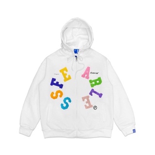 Hoodie zip multicolor fearless(hoodie localbrand )
