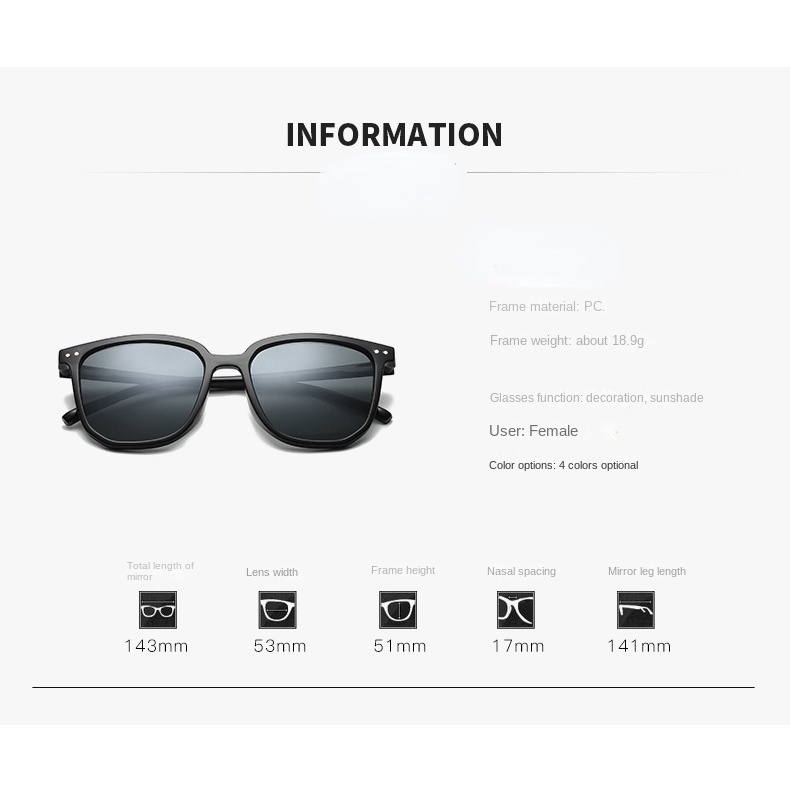 Sunglasses New sunglasses European and American fashion sunglasses polarized sunglasses beach travel driving sunglasses male sunglasses female sunglasses
