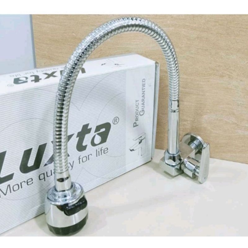 Vòi bếp lạnh gắn tường Luxta, vòi chậu rửa chén bát âm tường-Bảo Hành 3 năm