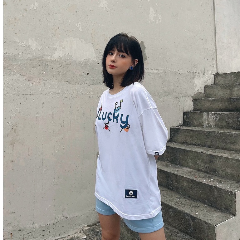 Áo form rộng 4lucky 6004 - tay lỡ nam nữ oversize streetwear