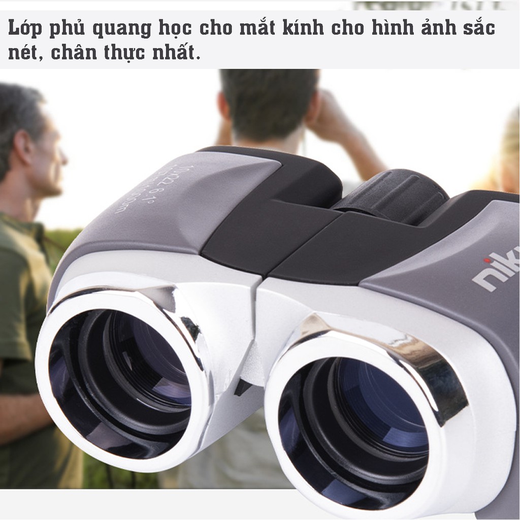 Ống nhòm quang học Nikula 10x22 cao cấp chuyên dụng đi du lịch, dã ngoại, đi săn, độ phóng đại cao, lăng kính trong