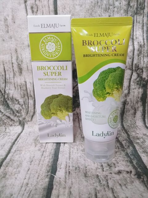 Kem Dưỡng Trắng Da Trang Điểm Bông Cải Xanh-Broccoli Super Brightening Cream LadyKin