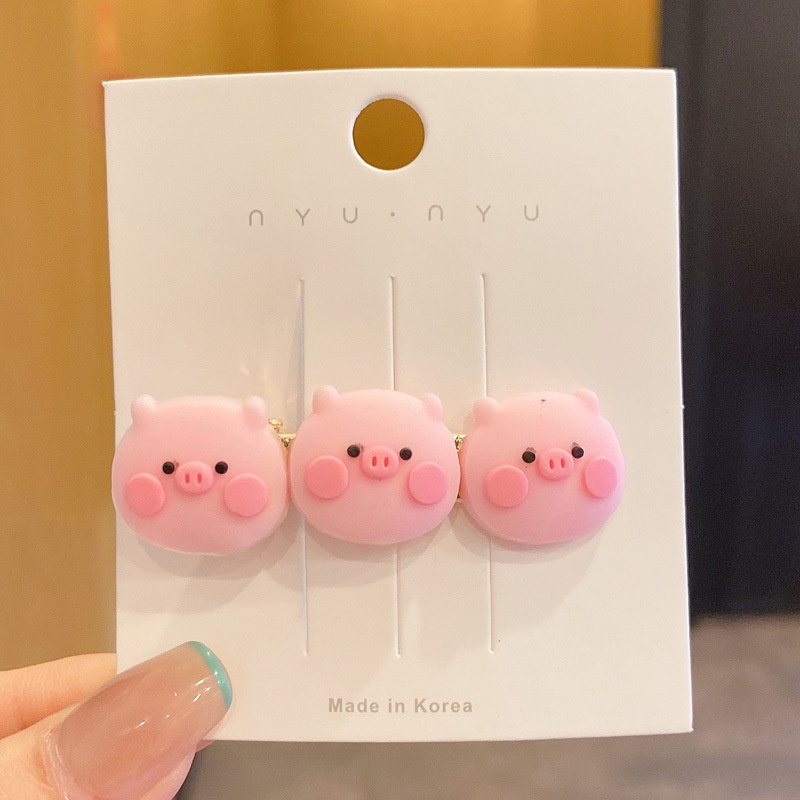 Kẹp tóc hình chú heo hoạt hình đáng yêu thời trang cho nữ