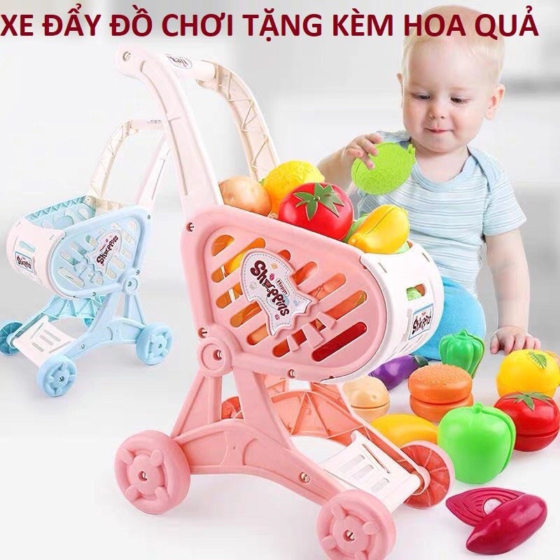 XE ĐẨY ĐỒ CHƠI SIÊU THỊ CHO BÉ