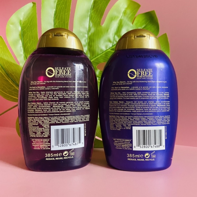 DẦU GỘI BIOTIN COLLAGEN OGX GIẢM RỤNG - KICH THÍCH MỌC TÓC - TRỊ GÀU MỸ USA 385ML