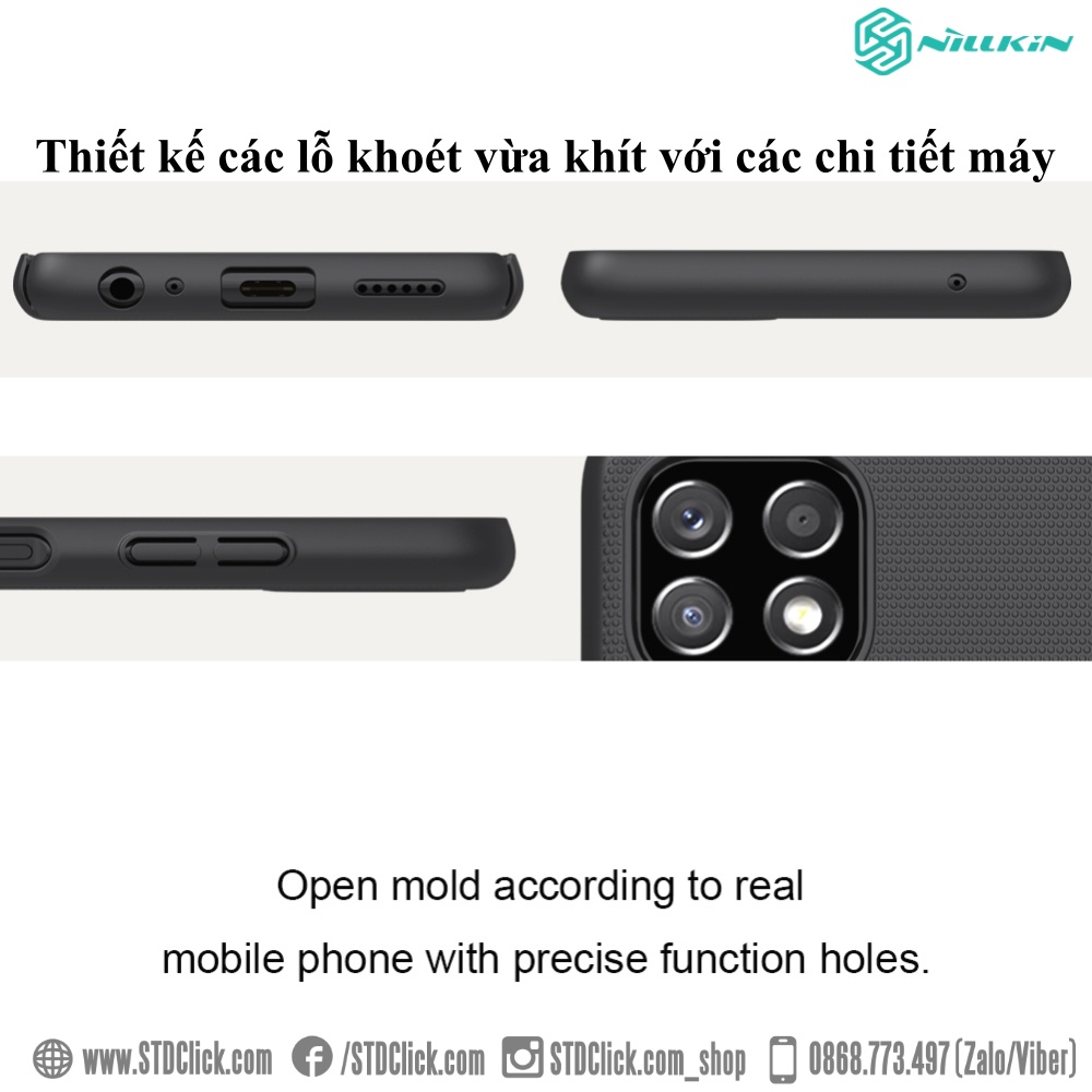 ỐP LƯNG SAMSUNG A22 5G - A22s 5G - F42 5G NILLKIN NHỰA CỨNG CHÍNH HÃNG HÀNG CHUẨN