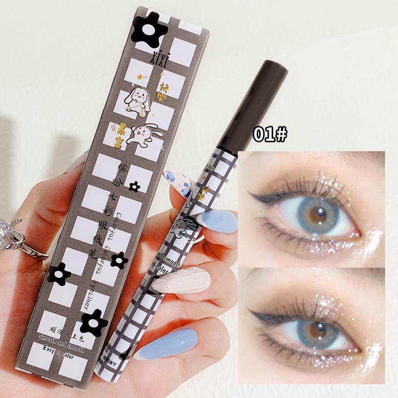 Bút kẻ mắt chống nhòe tự nhiên nhiều màu tùy chọn phong cách Hàn Quốc cho người mới bắt đầu YR
