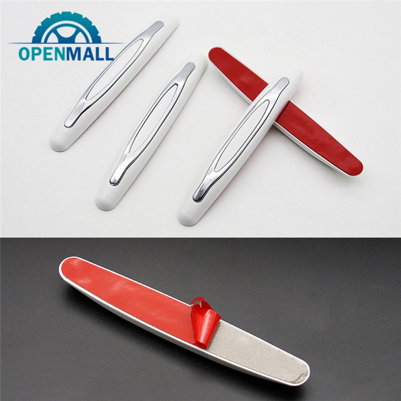 Set 4 gờ dán phản quang báo hiệu an toàn chống va chạm cho xe hơi