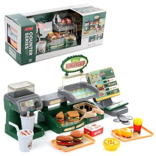 Đồ chơi quầy bán thức ăn nhanh burger shop - quầy fast food cho bé