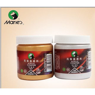 Màu Acrylic nhũ đồng và Aceylic nhũ bạc Maries, Acrylic Maries