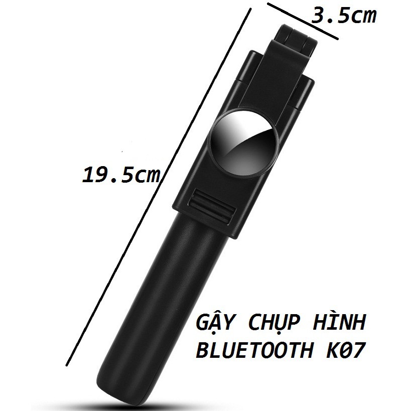 Gậy tự sướng 3 chân, chụp hình Bluetooth K07, đa năng kèm remote