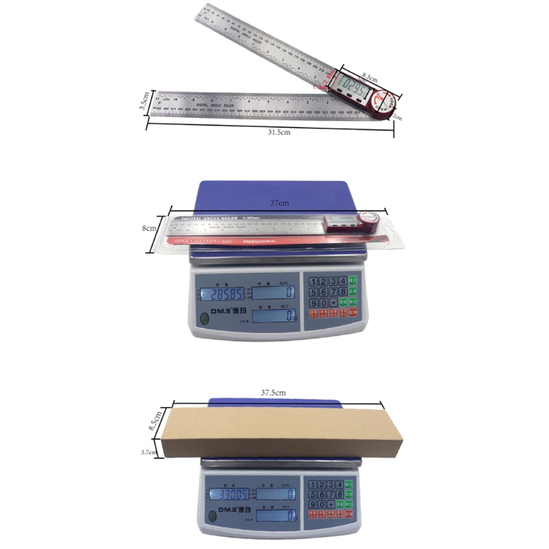 Máy Dò Góc Kỹ Thuật Số WMMB 200mm 300mm Có Thể Điều Chỉnh Góc 0-36° Phụ Kiện Khóa Chuyên Dụng Cho Chế Biến Gỗ