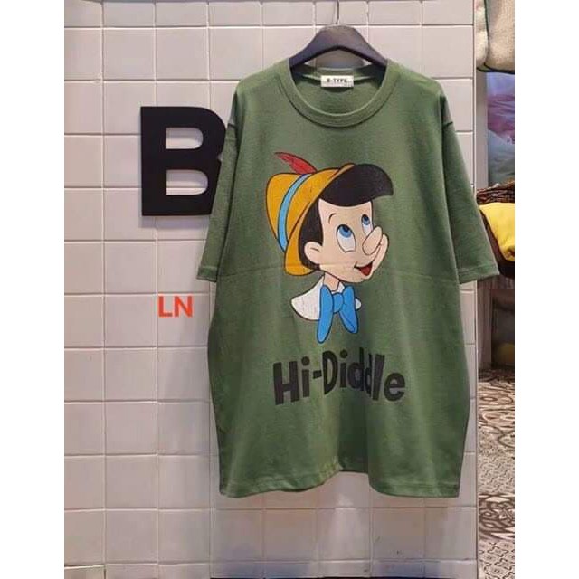 Áo phông cậu bé dáng thụng
