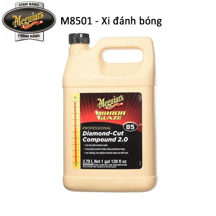 Meguiar's Xi đánh bóng sơn bước 1 - Diamond Cut Compound - M8501, 1 Gallon - 3,79L