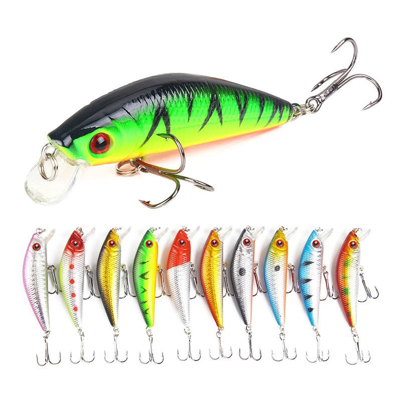 Mồi Câu Cá Giả Bằng Nhựa Cứng 7cm/8g 0.5-1.5m 3D