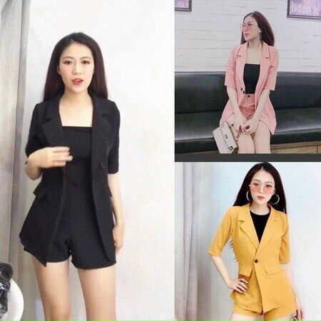 SET VETS ĐÙI KÈM ÁO COTTON