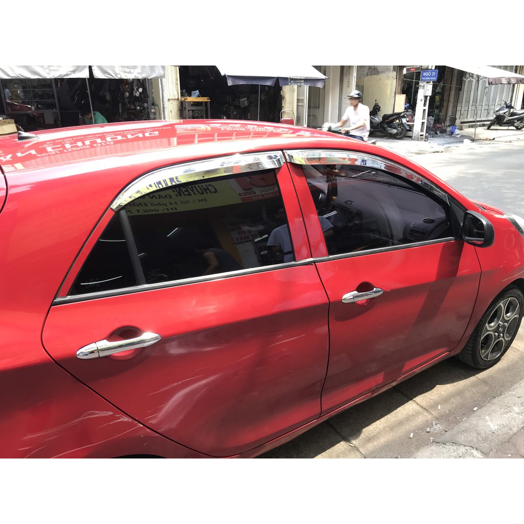 Vè che mưa Kia Morning 2012-2019 mạ cao cấp Auto Clover
