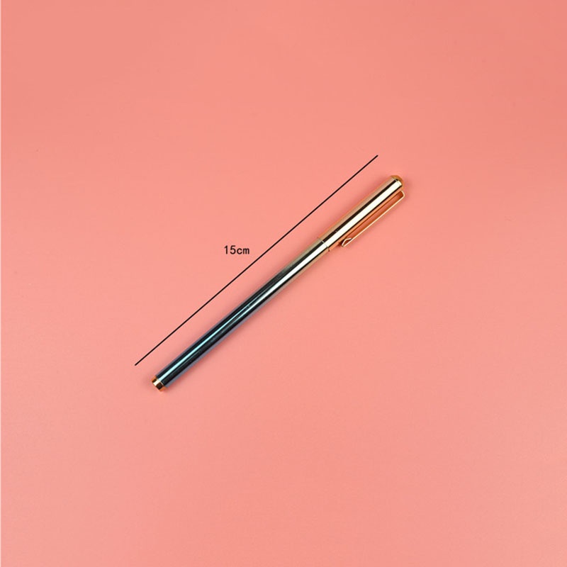 1 Bút Mực Nước Ngòi 0.5mm Bằng Kim Loại Màu gradient Sáng Tạo
