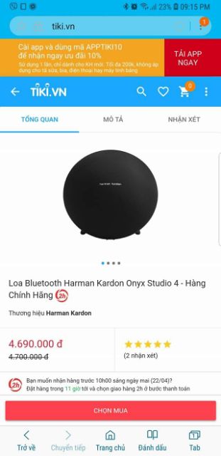 Loa Bluetooth Harman Karman Onyx Studio4 2017