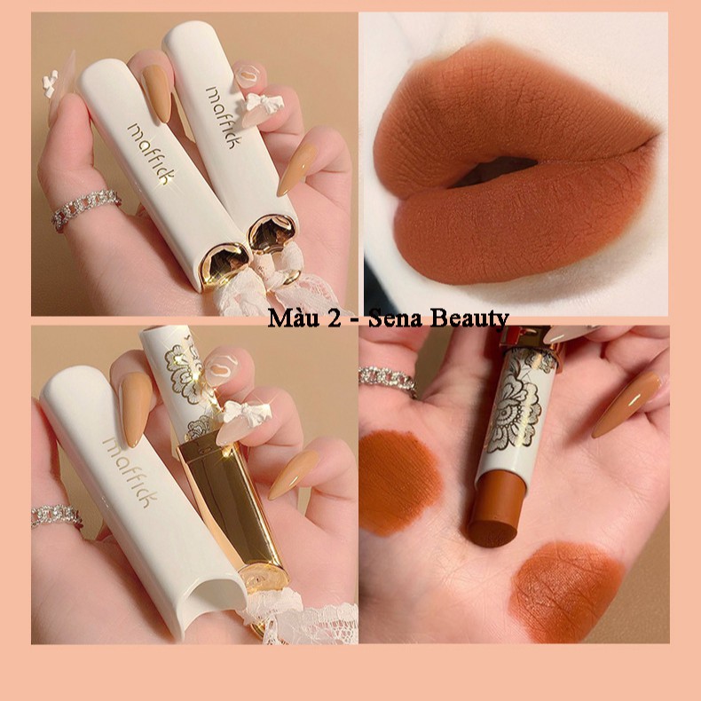 Son sáp lì Maffick Ren Trắng Tiểu Thư Sena Beauty | BigBuy360 - bigbuy360.vn