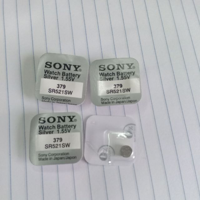 Pin Đồng Hồ Sony 379 SR521SW Chính Hãng japan