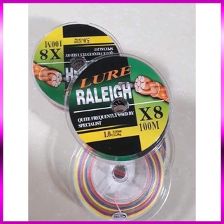 🐬dây dù câu cá lure raleigh x8 7 màu - cuộn cước câu cá cao cấp đổi màu tàng hình