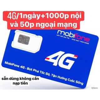 sim mobifone 4GB/1 ngày miễn phí nghe gọi