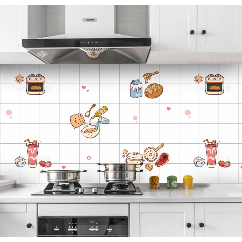 Decal dán bếp MẪU MỚI 05 khổ rộng 60cm( giá bán 1m dài tới)