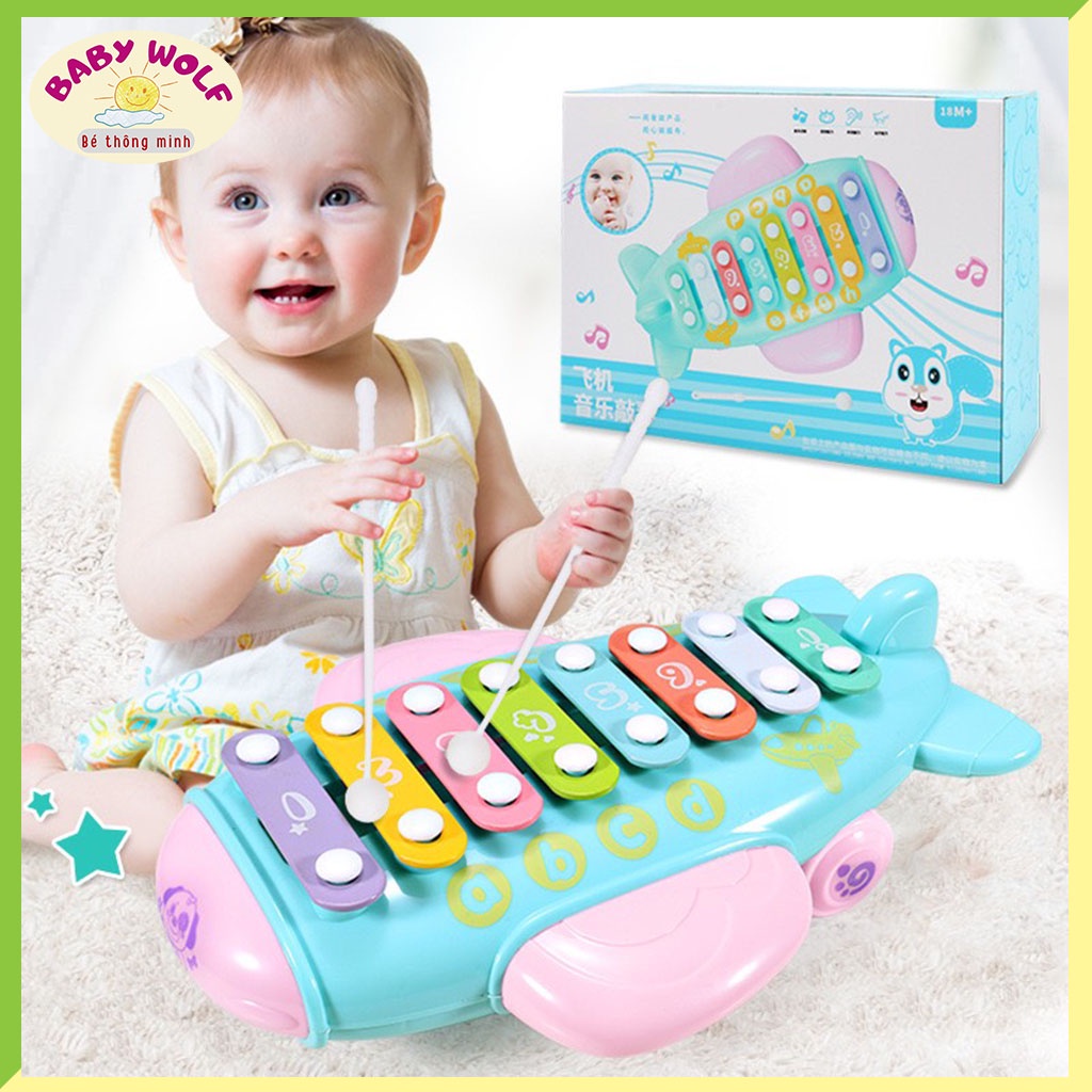 Đàn gõ Xylophone 8 thanh, thiết kế 2 trong 1 độc đáo cho bé_SP9