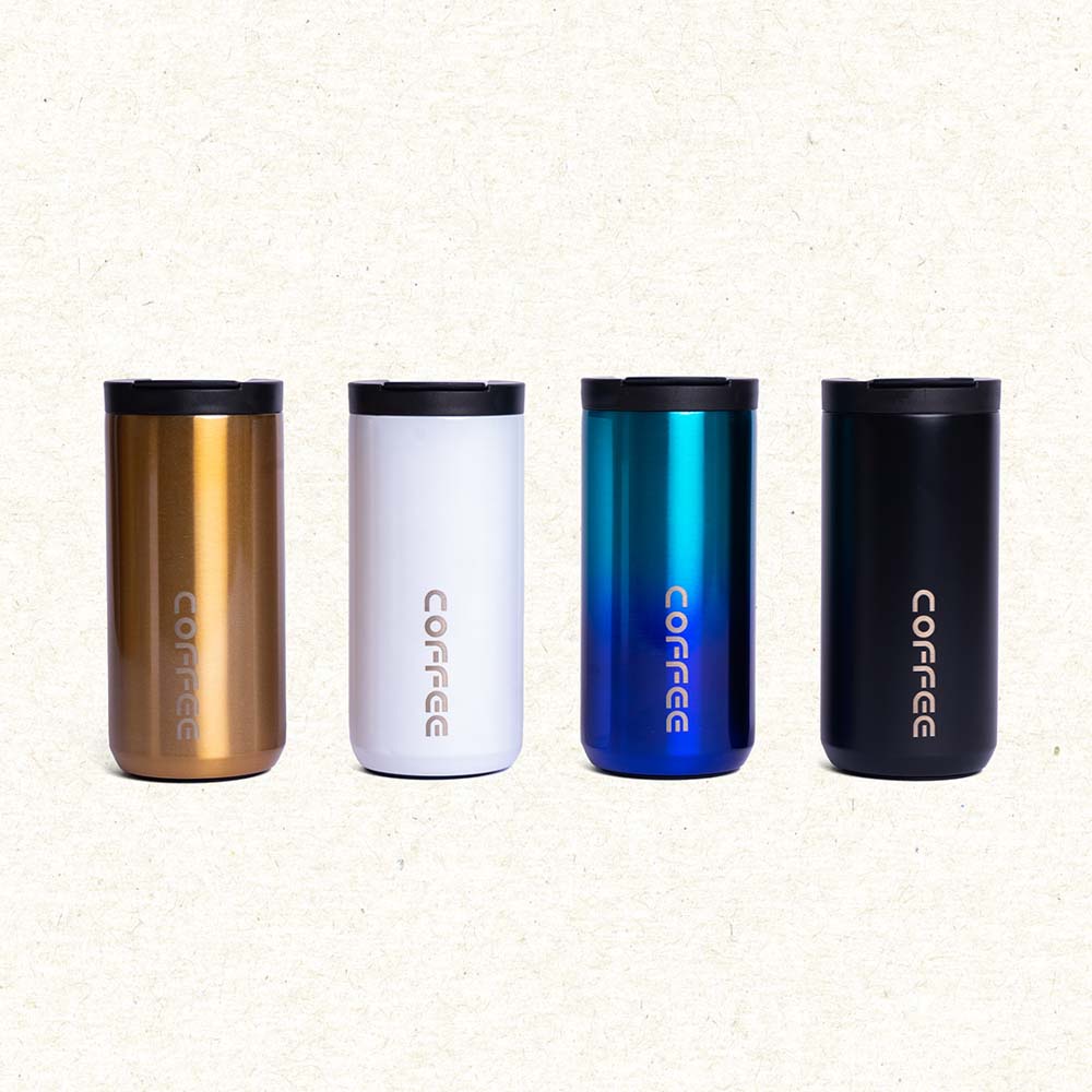 Cốc giữ nhiệt Coffee Holic 02 Lason, ly giữ đá lạnh, cốc nước ấm 380ml, đựng cafe, nắp kín chống tràn