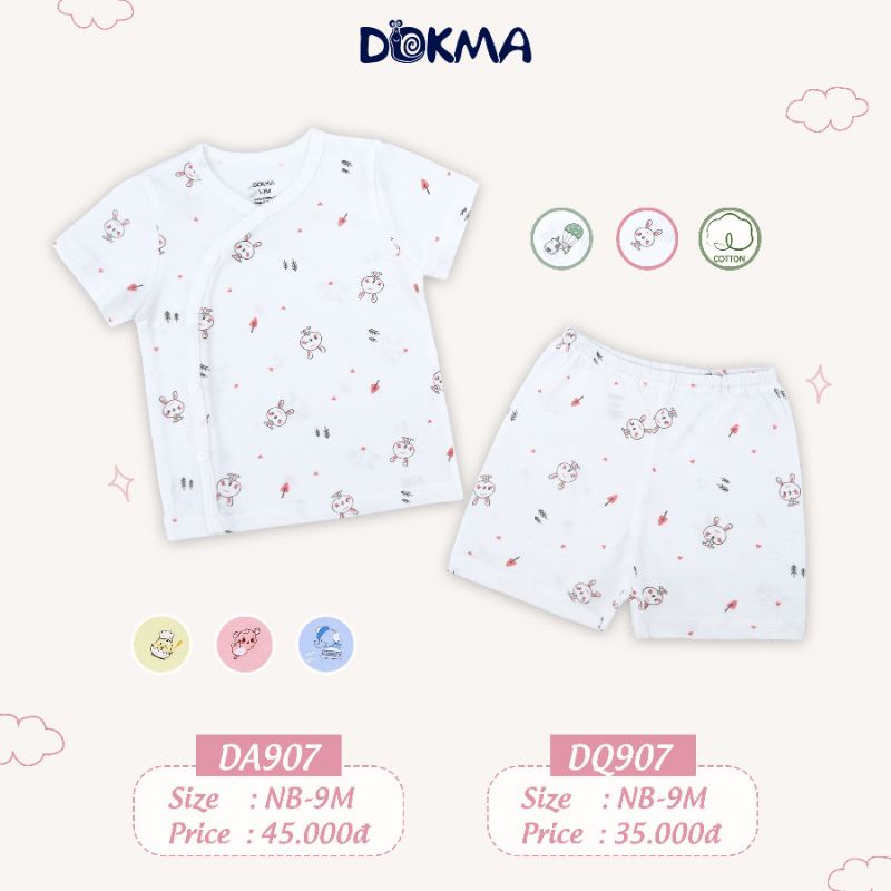 BỘ CỘC TAY SƠ SINH CÀI GIỮA CHO BÉ DOKMA