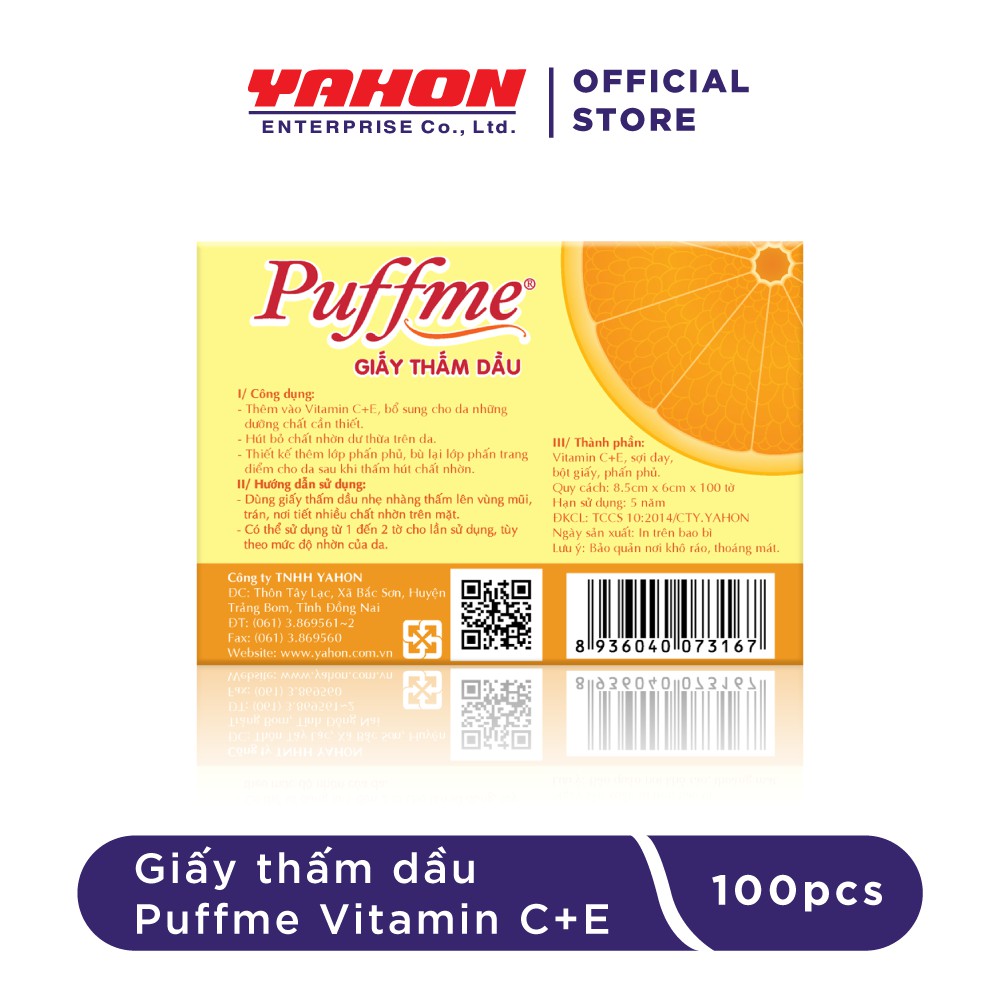 COMBO 3 HỘP GIẤY THẤM DẦU PUFFME  100 TỜ